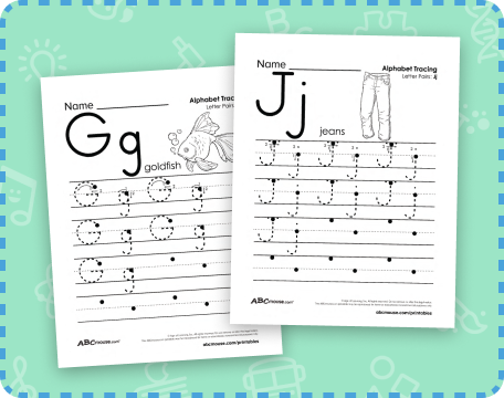 abc worksheet preschoolers