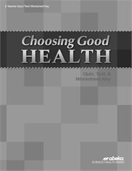 Abeka | Product Information | Choosing Good Health Quiz, Test, and ...