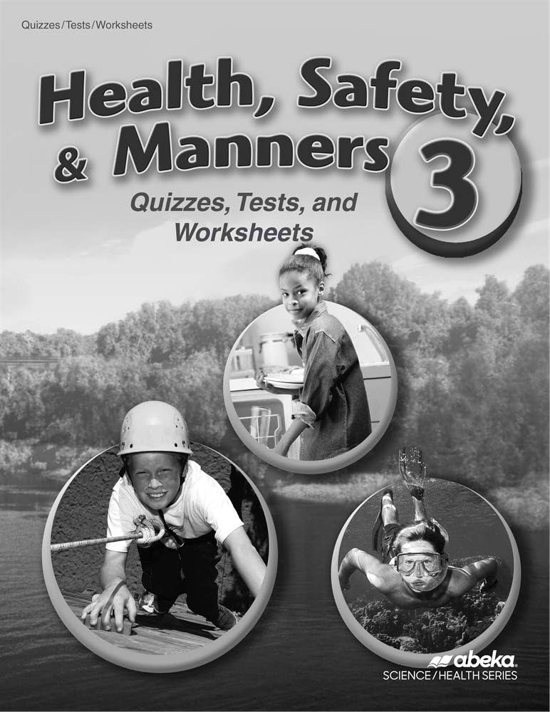 Health, Safety, and Manners Grade 3 Test/Quiz/worksheet key by Abeka