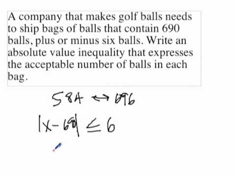 Absolute Value Inequality Word Problems