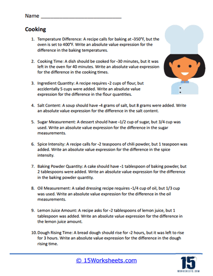 Absolute Value Word Problems Worksheets - 15 Worksheets Library