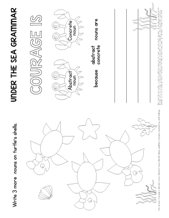 Under the Sea | Abstract Noun Courage  