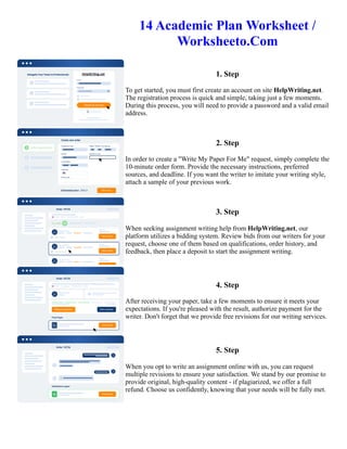 14 Academic Plan Worksheet Worksheeto.Com