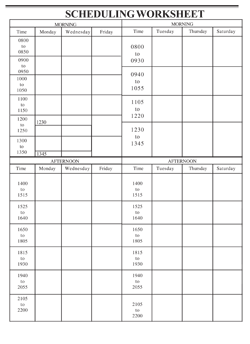 Academic Planning and Scheduling Worksheets : Office of the ...