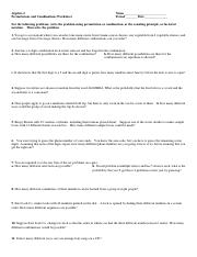 acc math i permutations and combinations worksheet answers