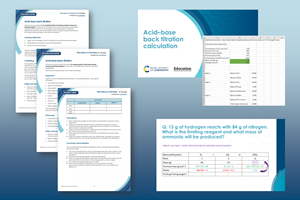 acid base titration calculations worksheet