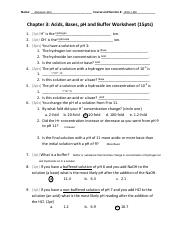 acids and bases worksheet answers