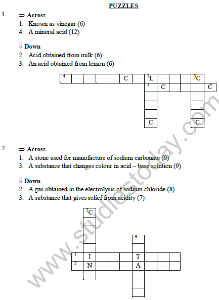 acids bases and salts worksheet answers