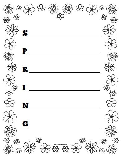 acrostic poems worksheet