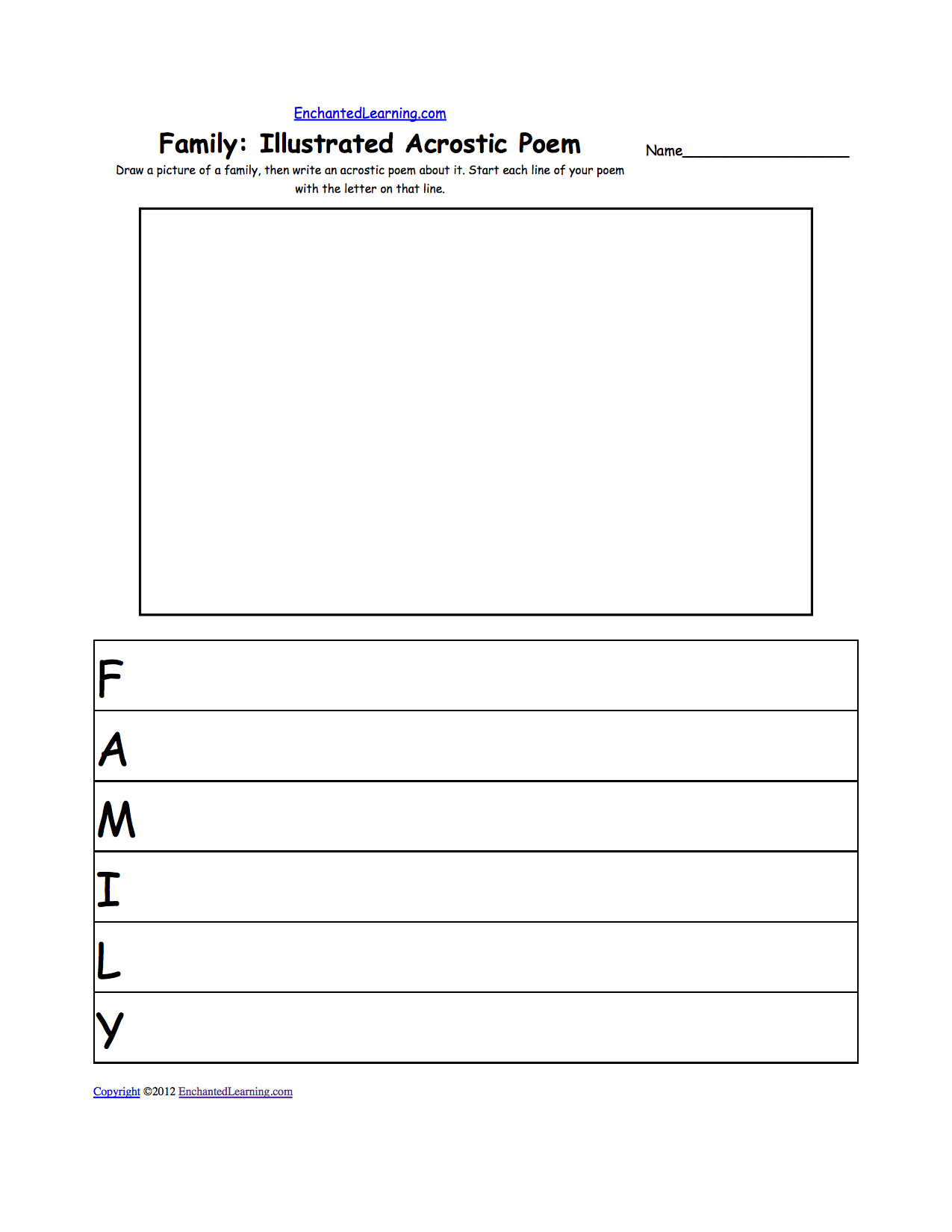 acrostic poems worksheet