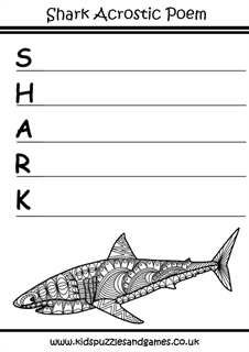 acrostic poems worksheet