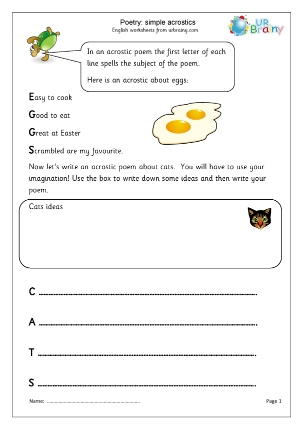 Acrostic poems (1) - Poetry by URBrainy.com