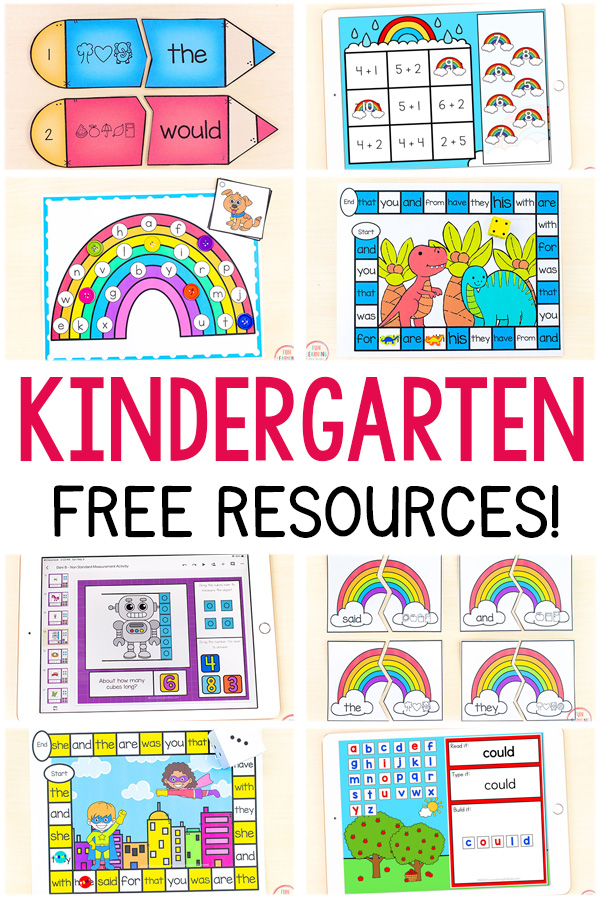 activity worksheet for kindergarten