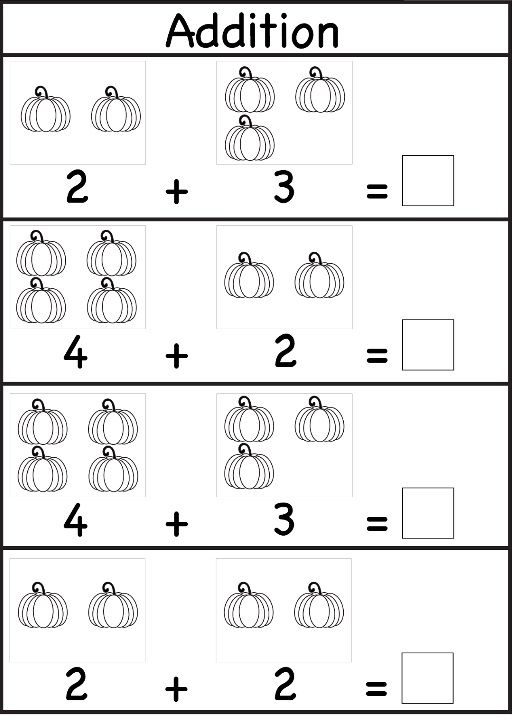 add worksheet for kindergarten