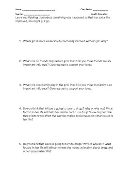 addiction and family roles worksheet