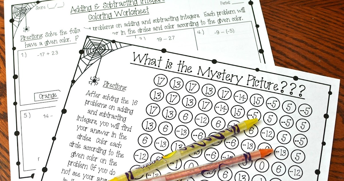 Math Coloring Worksheets (Math Color by Number)