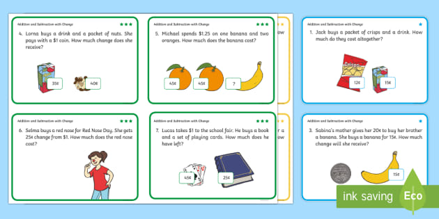 adding and subtracting money worksheet