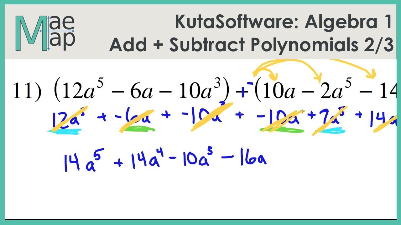 Unit 5.3: Adding Polynomials - MR. MARTÍNEZS MATH VIRTUAL ...
