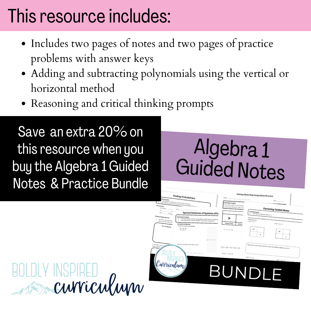 adding and subtracting polynomials worksheet answers algebra 1