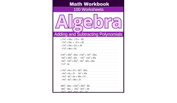 adding and subtracting polynomials worksheet answers algebra 1