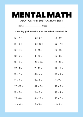 Math Addition and Subtraction Worksheet by akiraregulacion - Raket.PH