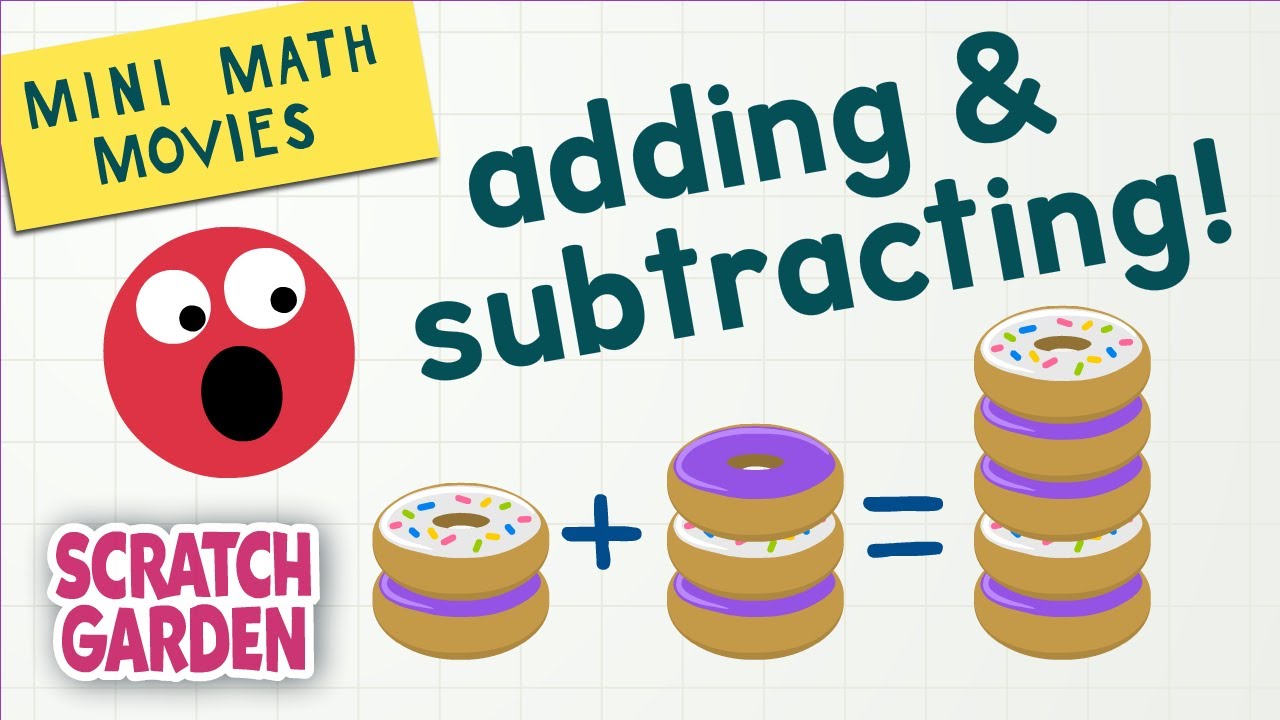 Adding &  Subtracting! | Mini Math Movies | Scratch Garden