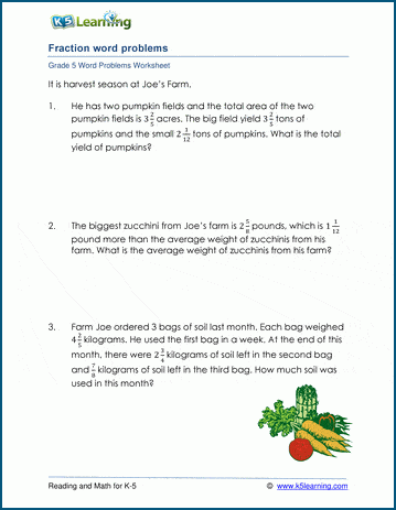 Add &  subtract mixed numbers word problem worksheets | Worsheets library