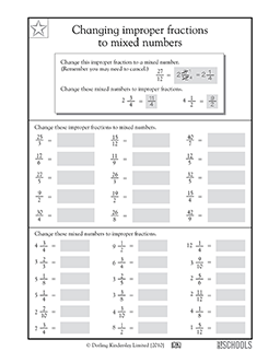 Changing improper fractions to mixed numbers | 4th grade, 5th ...