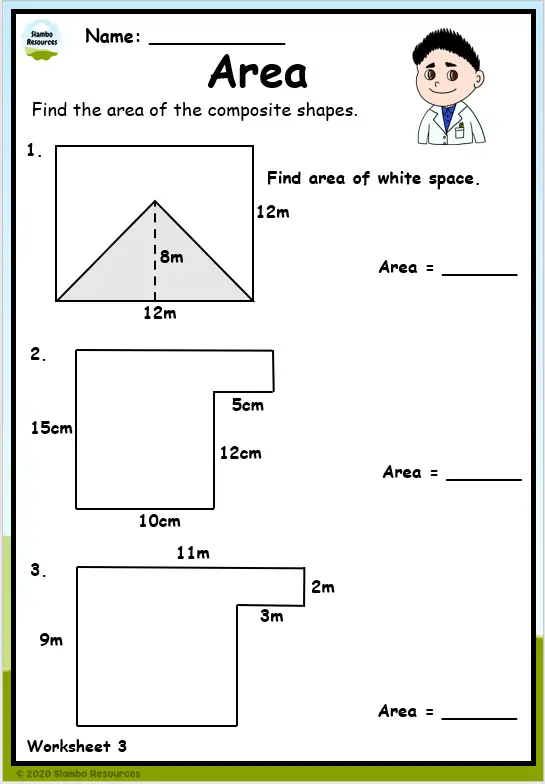 Grade 6 Area and Perimeter Worksheets | Free Math Worksheets