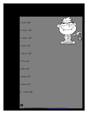 Adding And Subtracting Scientific Notation Worksheet With Answer ...