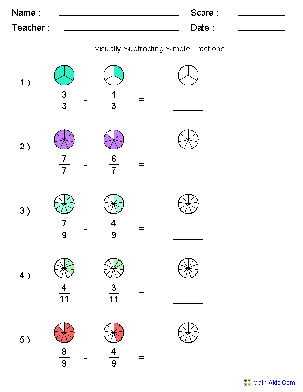 adding unlike denominators worksheet