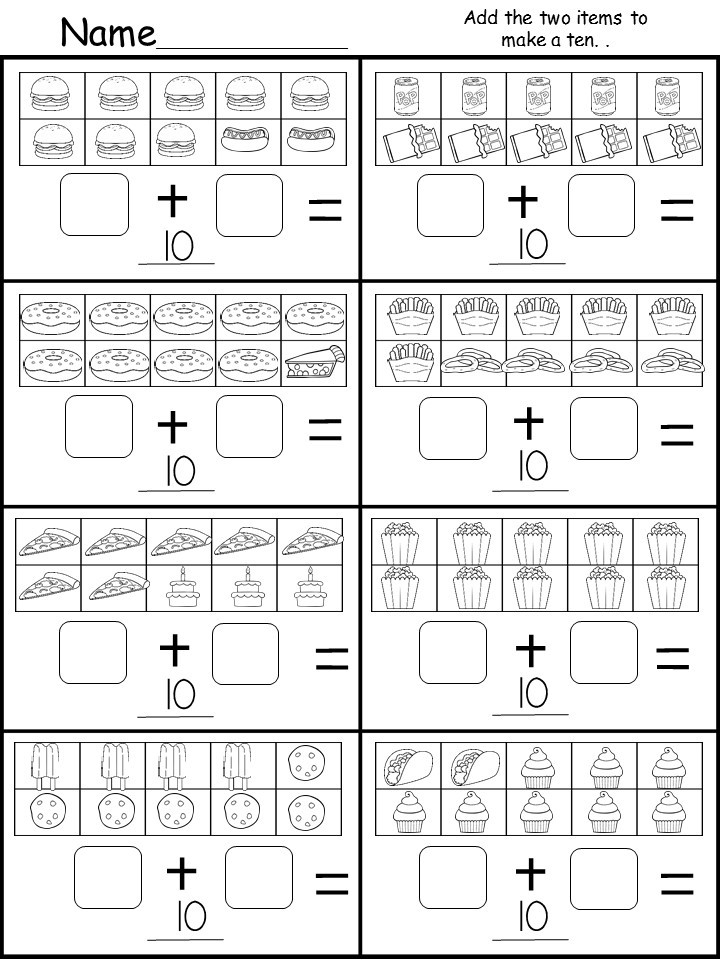Free Addition Worksheet - kindermomma.com