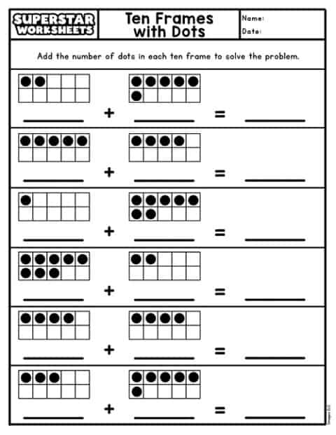 Ten Frame -Worksheets Library