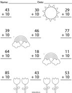 adding worksheet for 1st grade