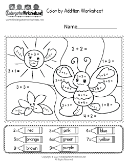 Addition Worksheets for Kindergarten (Free Printables)