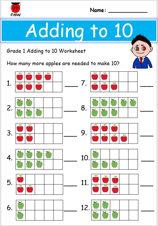 Grade 1 Addition Worksheets | Free Worksheets | Printables