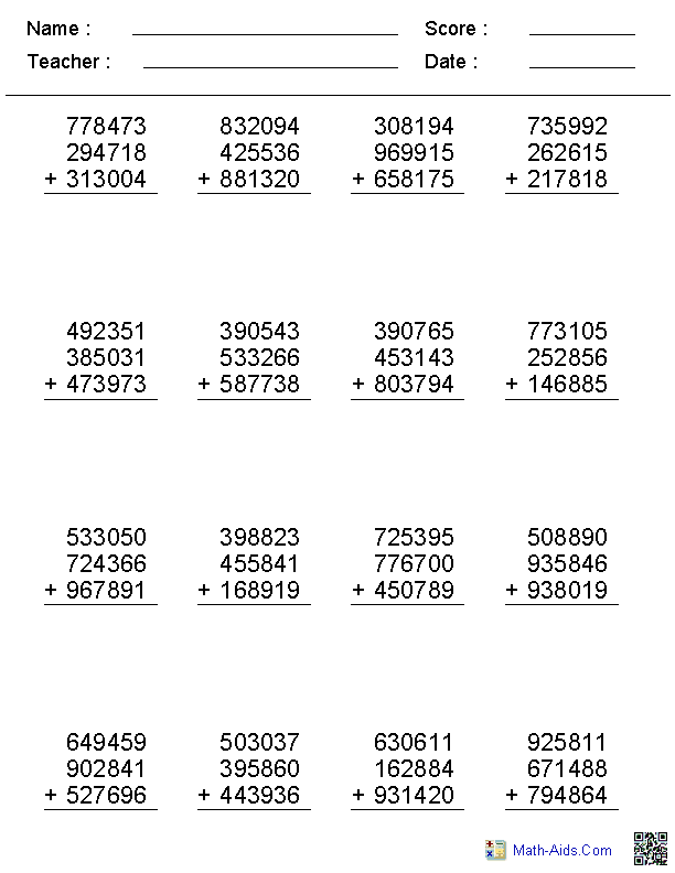 addition activity worksheet for grade
