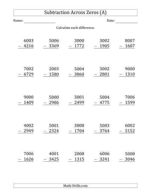 addition and subtraction with regrouping worksheet 4th grade