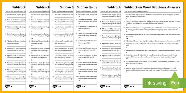 addition and subtraction word problems worksheet for grade 2