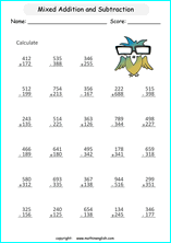 addition and subtraction worksheet 2nd grade free
