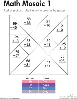 Free printable 2nd grade math worksheet templates 