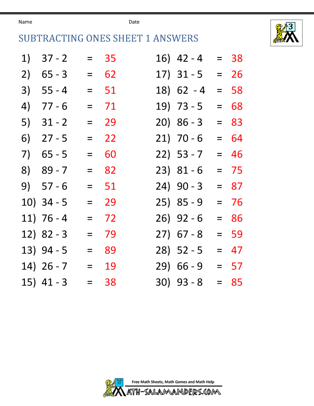 addition and subtraction worksheet 3rd grade pdf