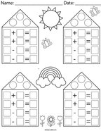 First Grade Subtraction Math Worksheets - Twisty Noodle