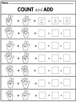 addition and subtraction worksheet for kindergarten with pictures