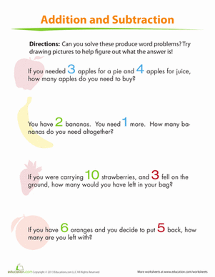 addition and subtraction worksheet ks2