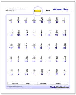 addition and subtraction worksheet with regrouping mixed