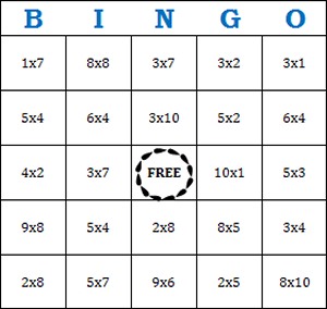Addition Bingo and Multiplication Bingo Games