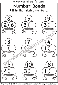 addition bonds worksheet