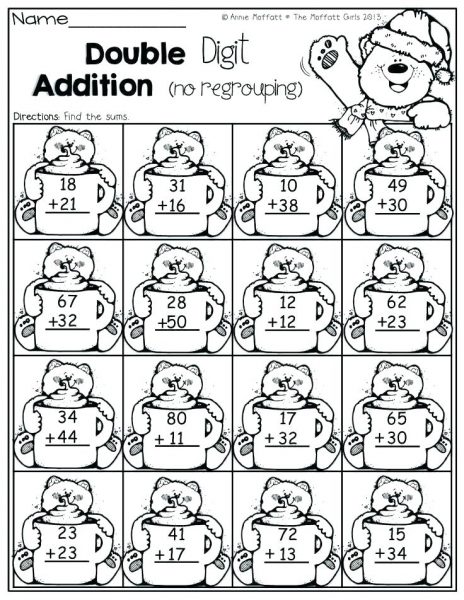 Addition Color By Number -Worksheets Library