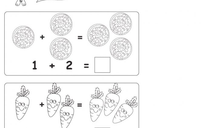 Addition Coloring Pages For Kindergarten - Worksheet School
